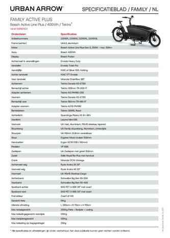 Urban Arrow Family Bosch Active Plus 